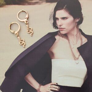 Snake Gold Dangle Earrings Charm Women Fashion Casual Formal Jewelry Gift